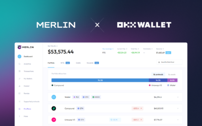OKX Wallet connected with MERLIN